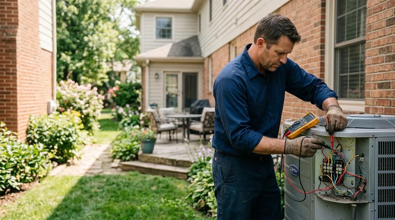 HVAC technician working near Stinnett, KY